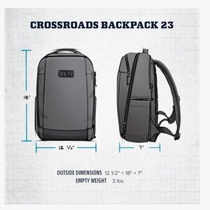 YETI Crossroads Backpack 23 - Charcoal